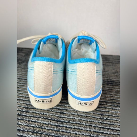 Adidas Parley Nizza light blue lace-up platform sneakers Women 6.5 - Picture 9 of 14
